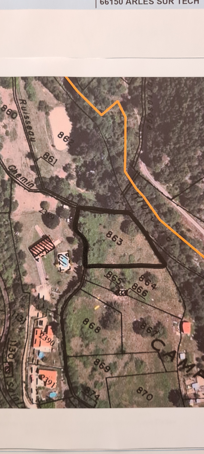 Terrain à vendre à Arles sur tech, 2 348 m² – photo 3 sur 3